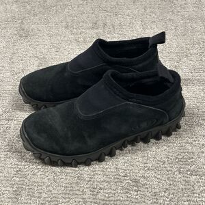 Salomon Shoes Mens 9 Contagrip CX Slip On Black Suede Hiking Vintage Y2K